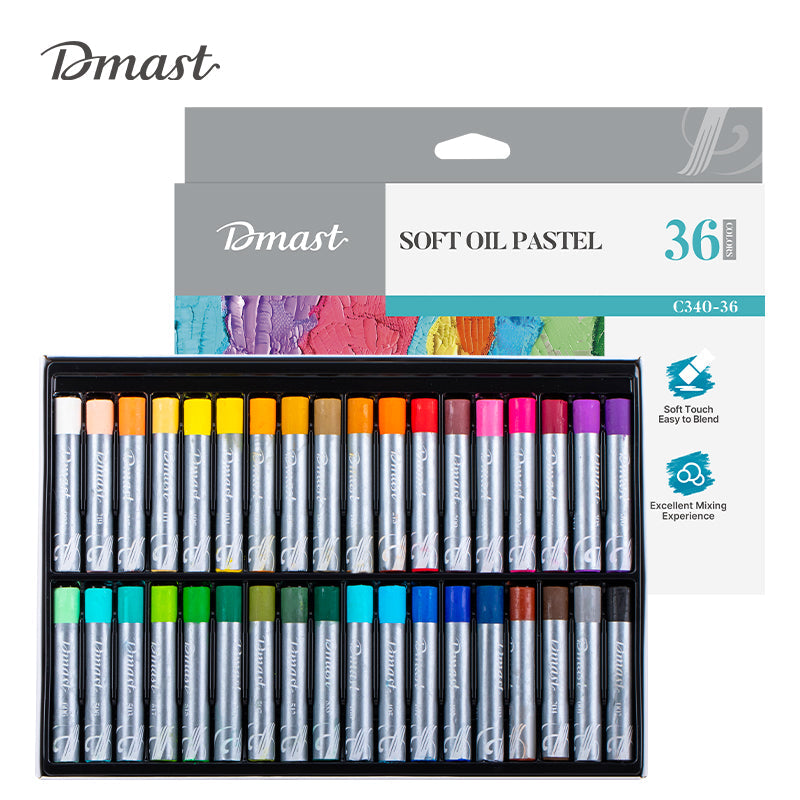 DMAST PASTEL AL OLEO SUAVES X36 UNDS COLORES SURTIDOS