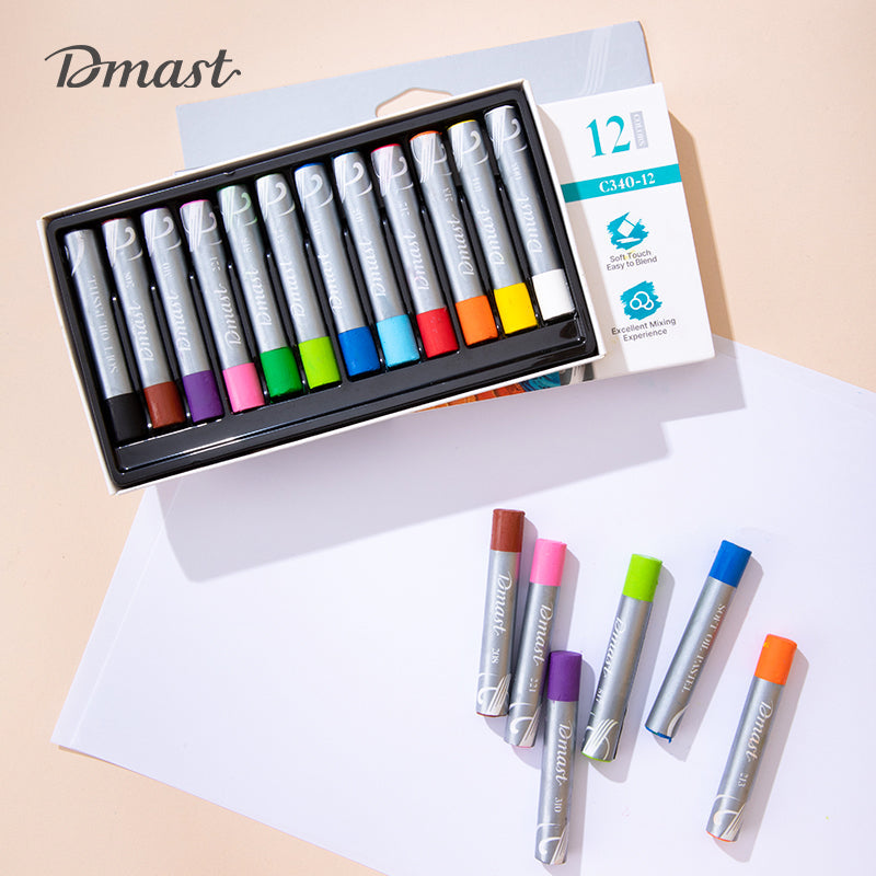 DMAST PASTEL AL OLEO SUAVES X12 UNDS COLORES SURTIDOS