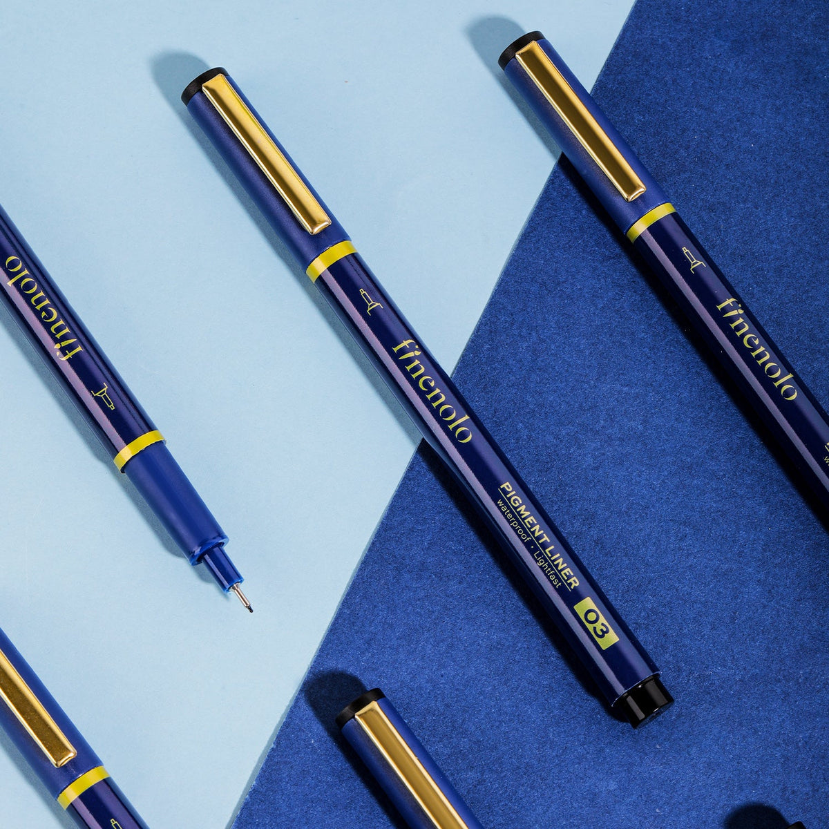 Set Deli de 7 Delineadores Fineliner de Puntas Diferentes