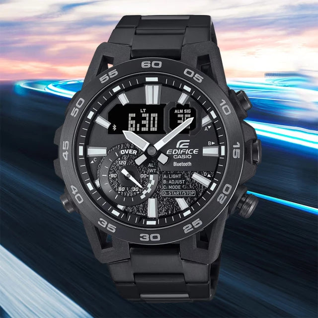 RELOJ CASIO EDIFICE ECB-40BK-1ADF