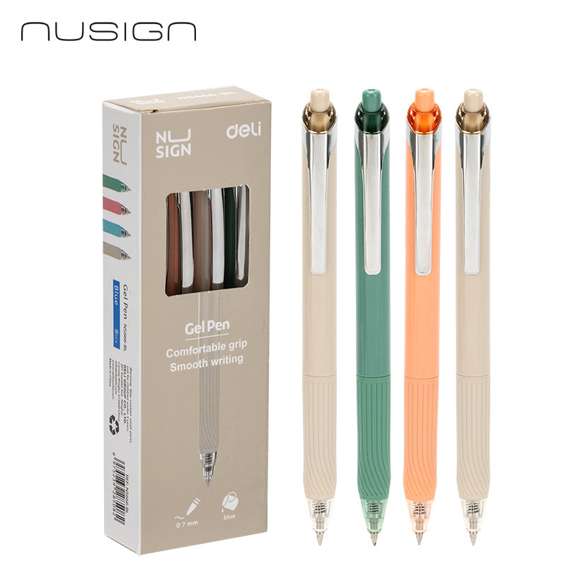 LAPICERO GEL NUSIGN DELI PUNTA AGUJA 0.7MM X12 UNIDADES