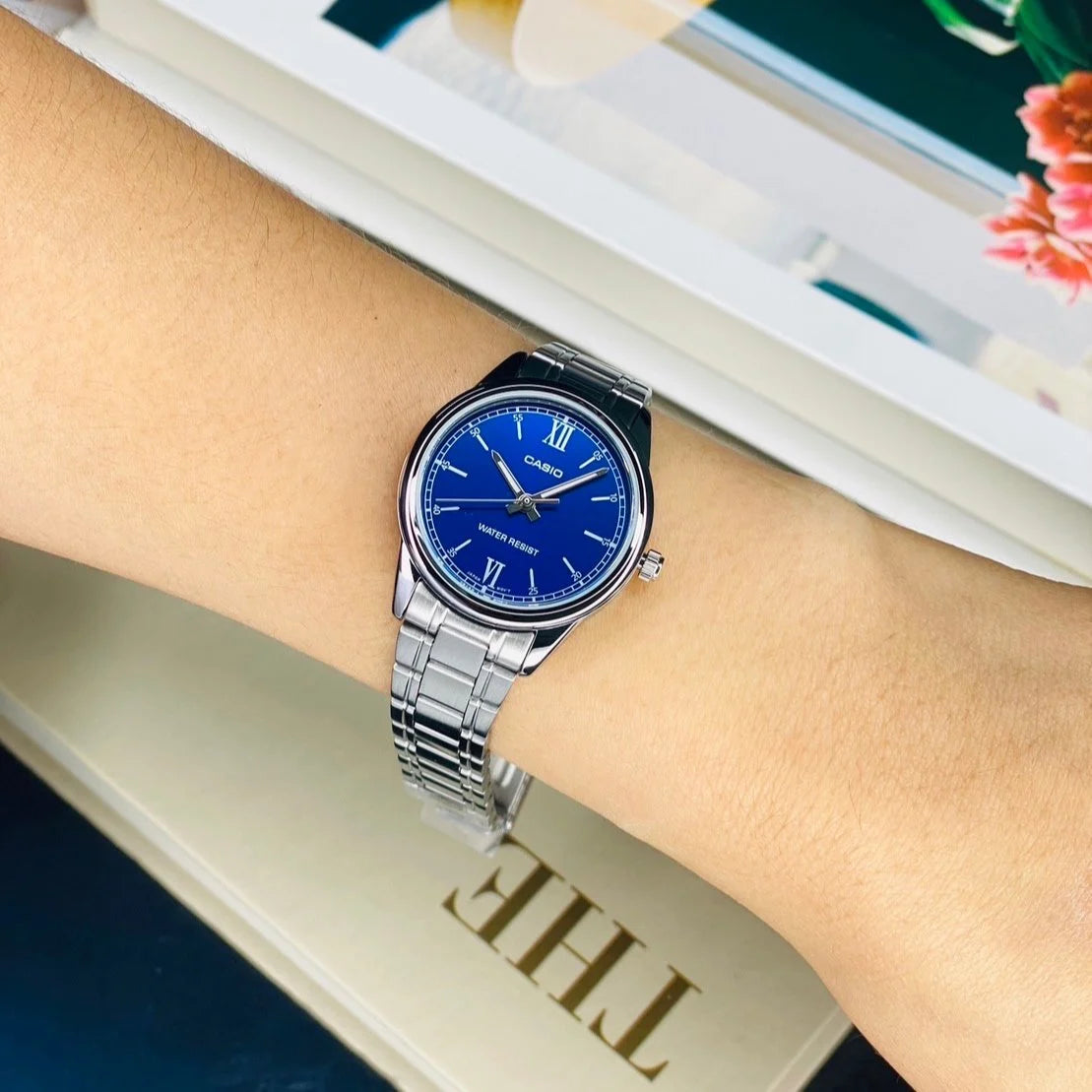 RELOJ PARA MUJER CASIO LTP-V005D-2B2UDF -AZUL