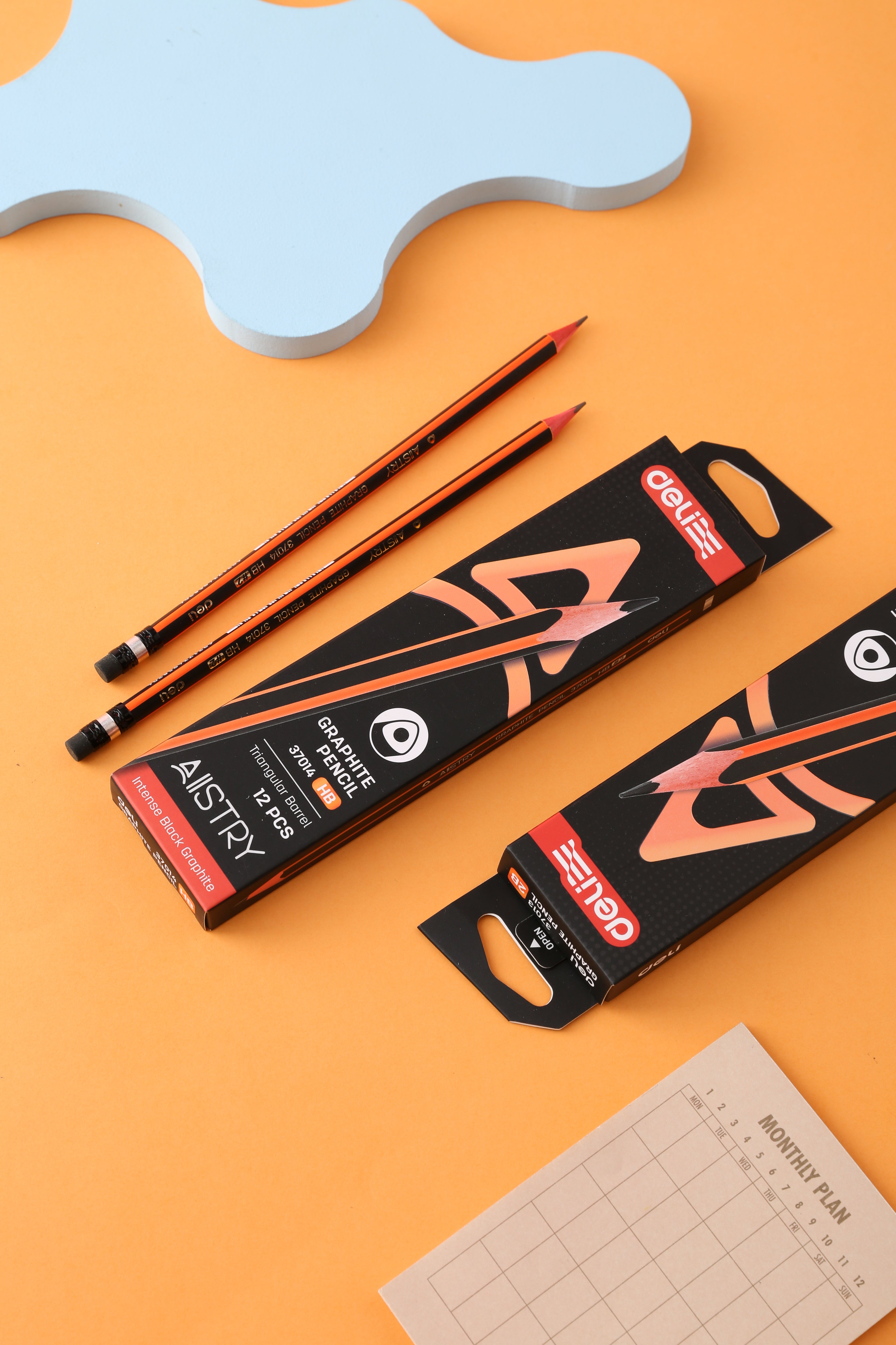 Lápiz grafito madera triangular HB x12 Unidades