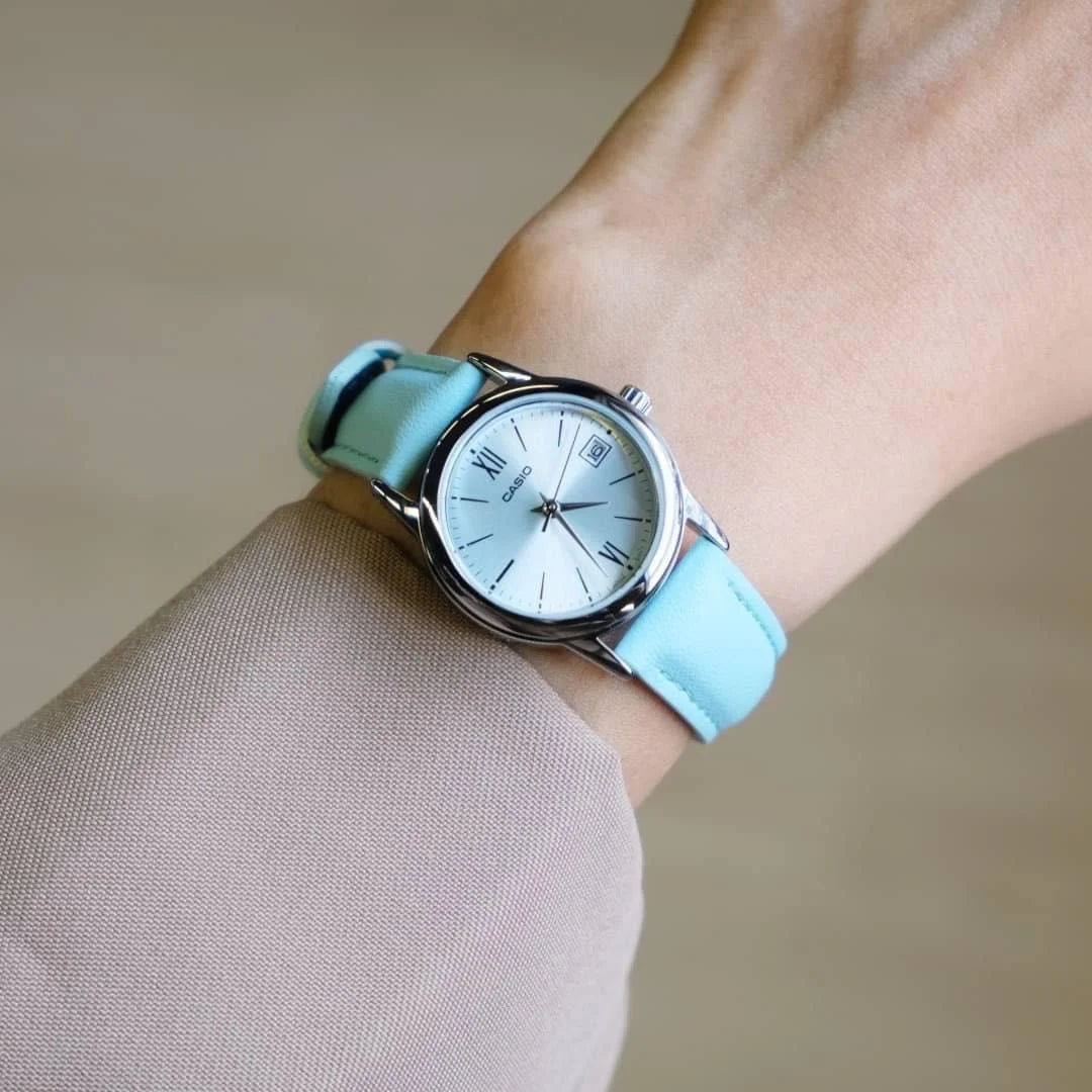RELOJ PARA MUJER CASIO LTP-V002L-2B3UDF -AZUL