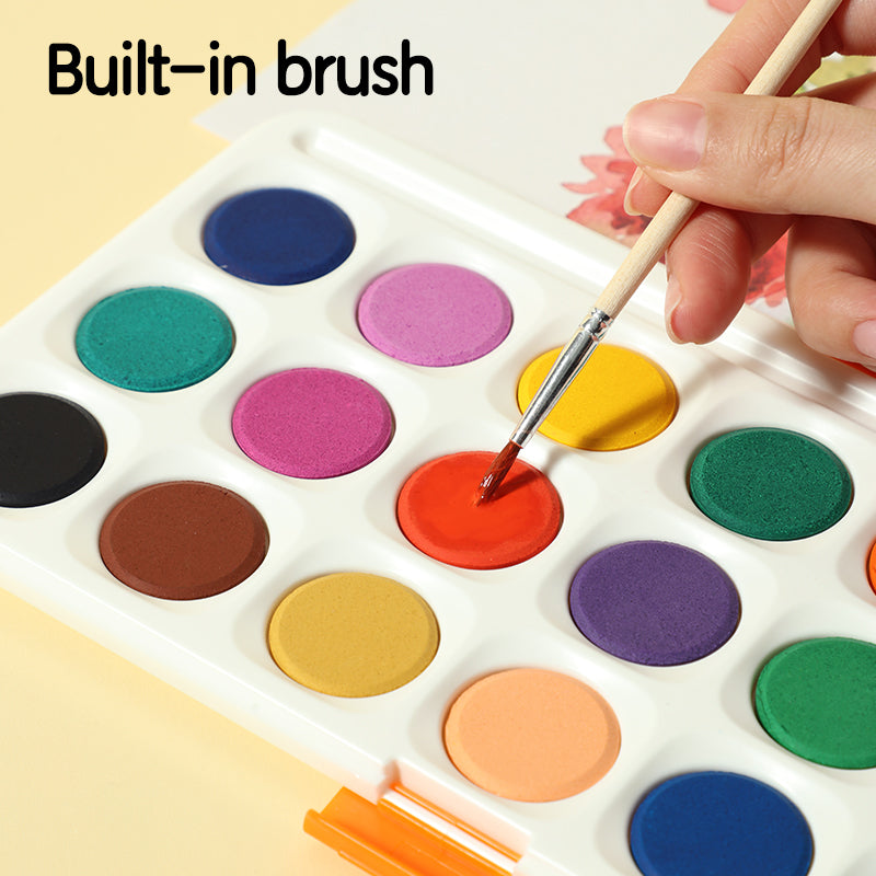 Set de acuarela DELI con pincel x21 colores surtidos 1 Set