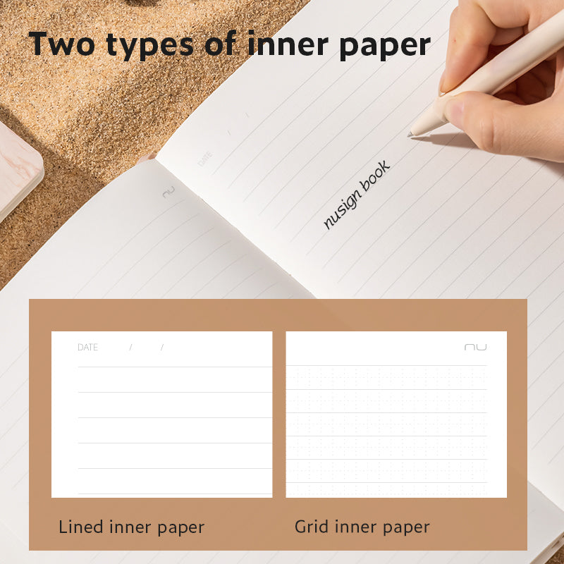 CUADERNO RAYADO NUSIGN DELI A5 96 HOJAS BLANCO X4 UNIDADES
