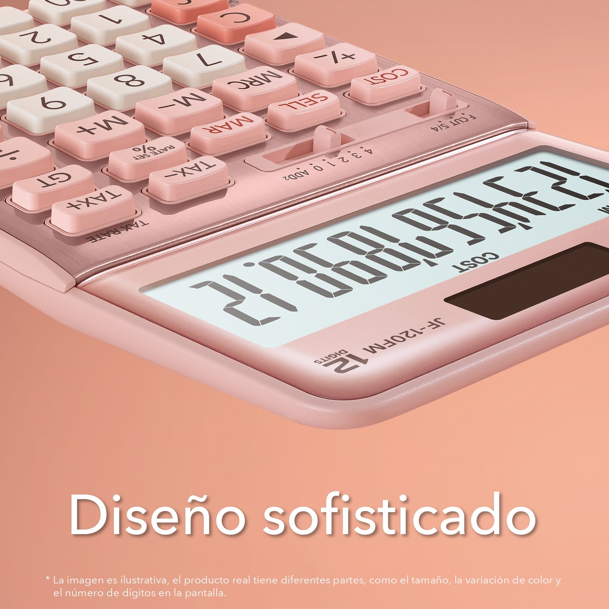 CALCULADORA CASIO DF-120FM-PK-W-DP