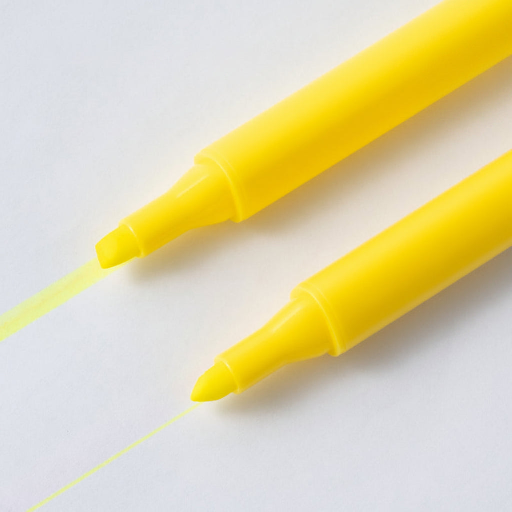 Resaltadores DELI punta biselada 1-4mm amarillo x10 unidades