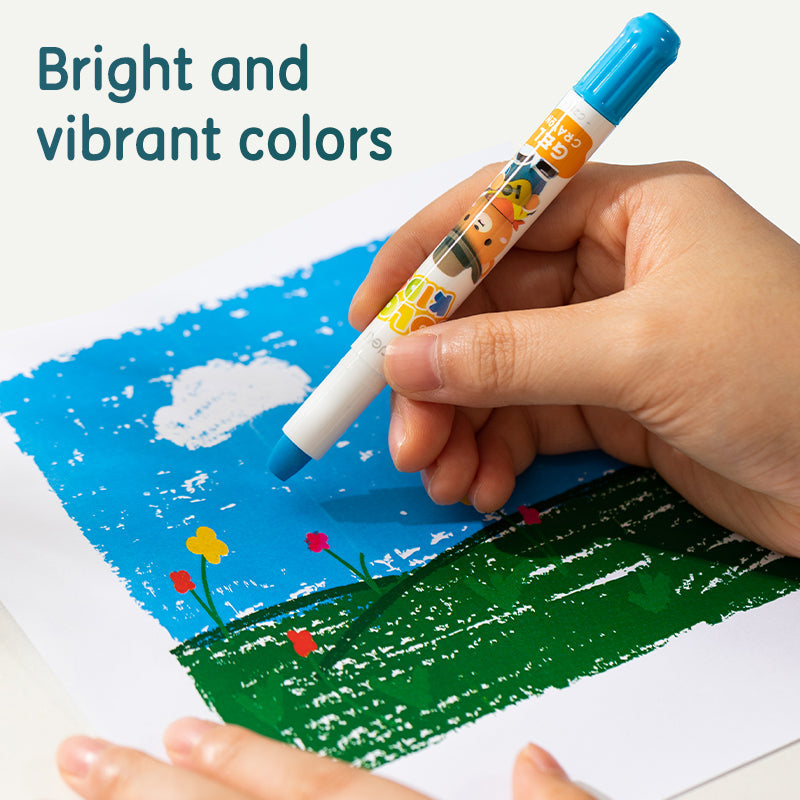 Crayon retractil gel DELI Colores surtidos x24 unidades