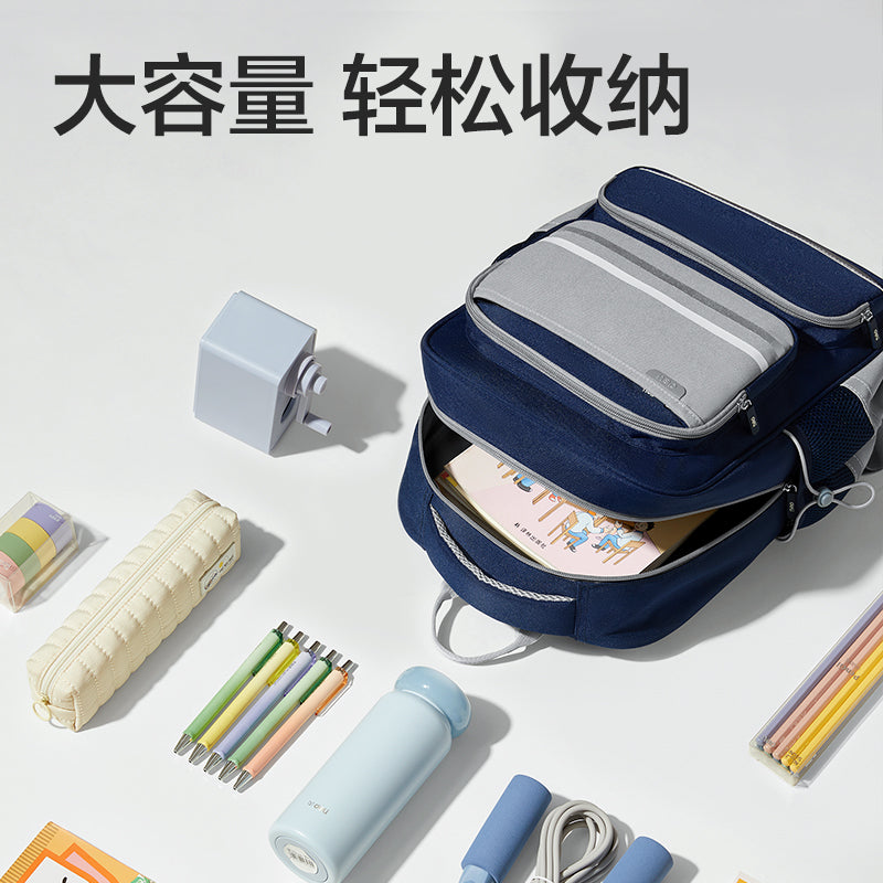 MORRAL DELI BICOLOR TRES CREMALLERAS AZUL