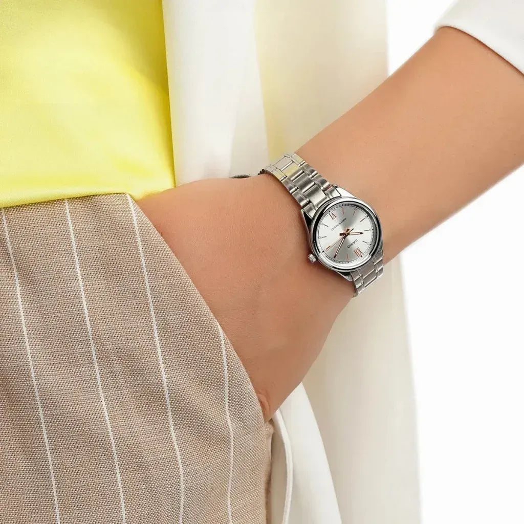 RELOJ PARA MUJER CASIO LTP-V005D-7B2UDF -BLANCO