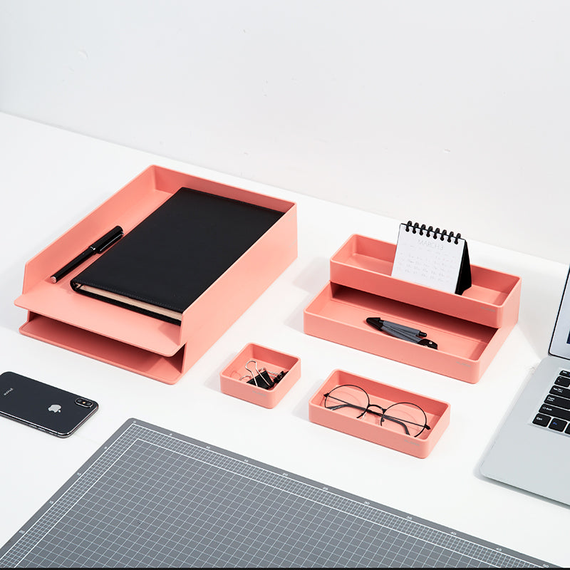 ORGANIZADOR ESCRITORIO NUSIGN DELI ROSADO X1 UNIDAD