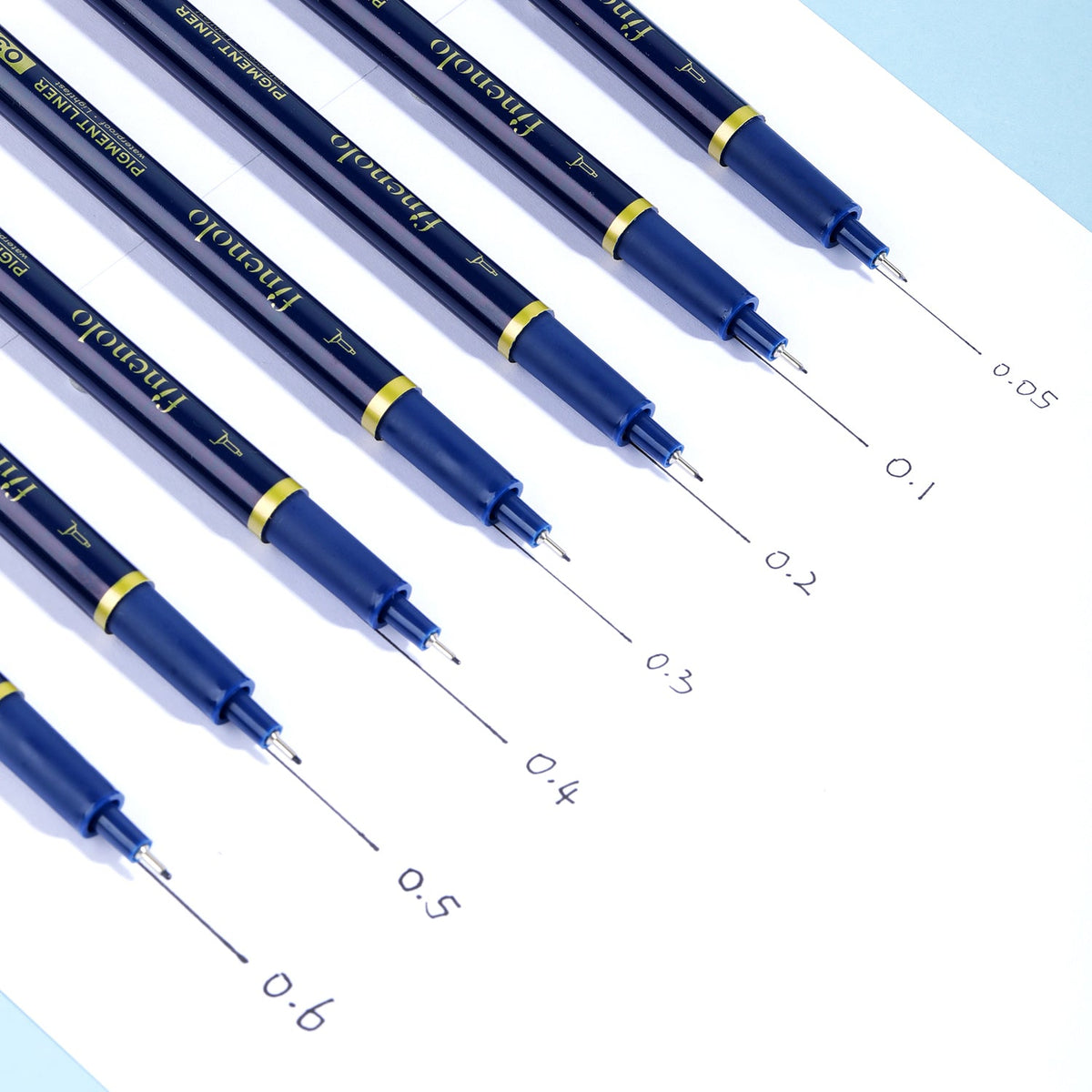 Set Deli de 7 Delineadores Fineliner de Puntas Diferentes