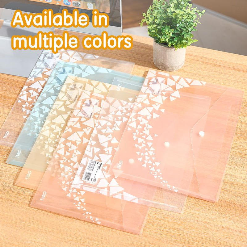 CARPETA DELI A4 PLASTICA DE BOTON