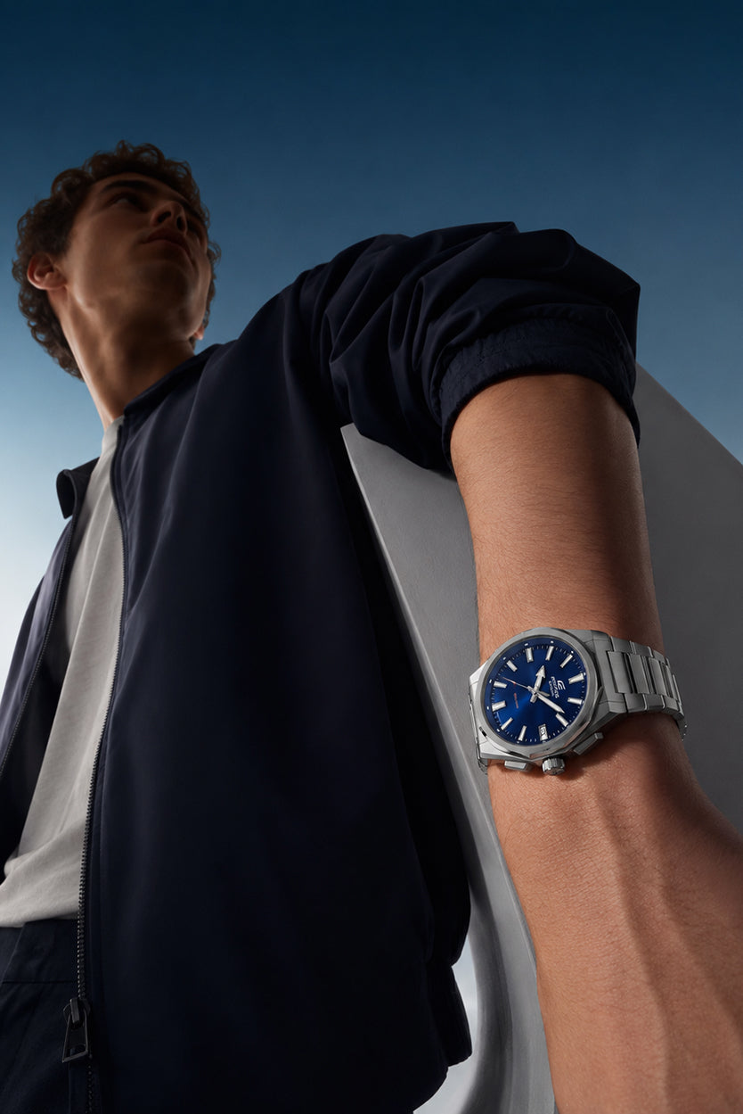 RELOJ ANALÓGICO PARA HOMBRE CASIO EDIFICE EFV-100D-2AVUDF - PLATEADO