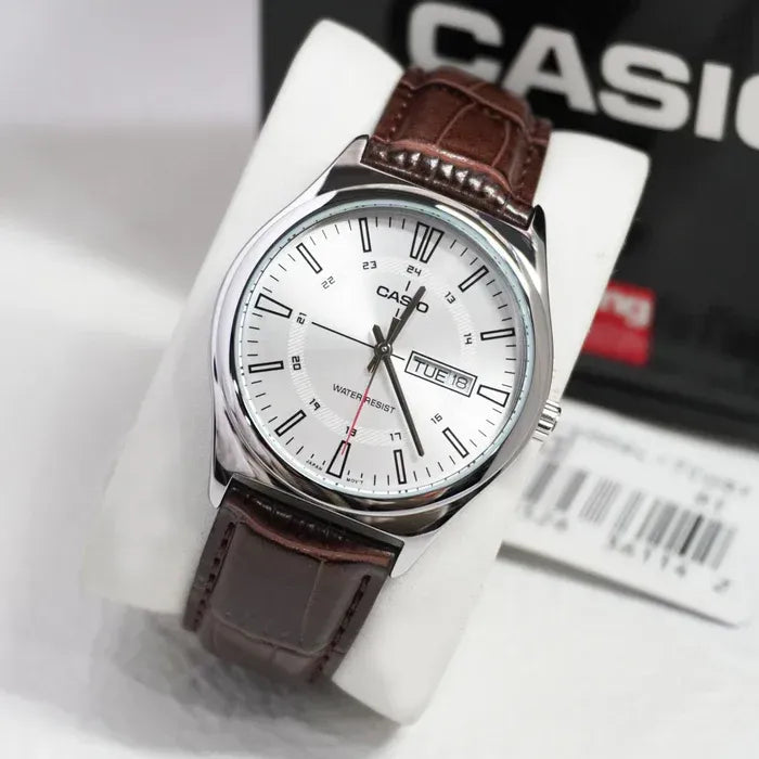 RELOJ PARA HOMBRE CASIO MTP-V006L-7CUDF -CAFÉ