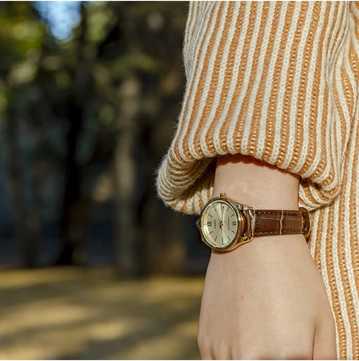 RELOJ PARA MUJER CASIO LTP-V005GL-9BUDF -AMARILLO