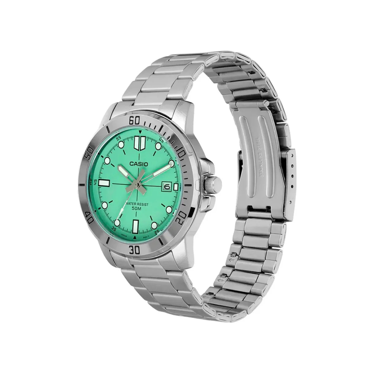 RELOJ PARA HOMBRE CASIO MTP-VD01D-3E1VUDF -VERDE
