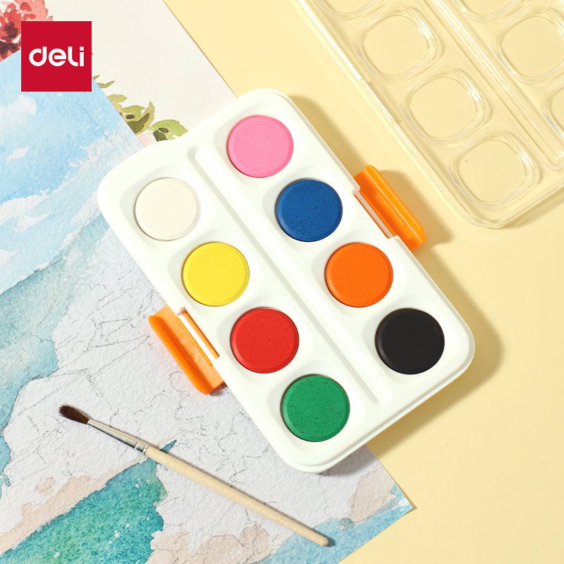 Set de acuarela DELI con pincel x21 colores surtidos 1 Set