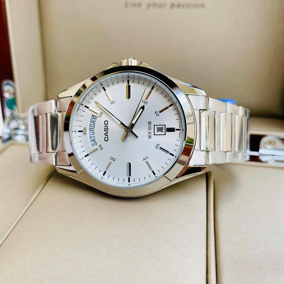 RELOJ PARA HOMBRE CASIO MTP-1370D-7A3VDF - BLANCO