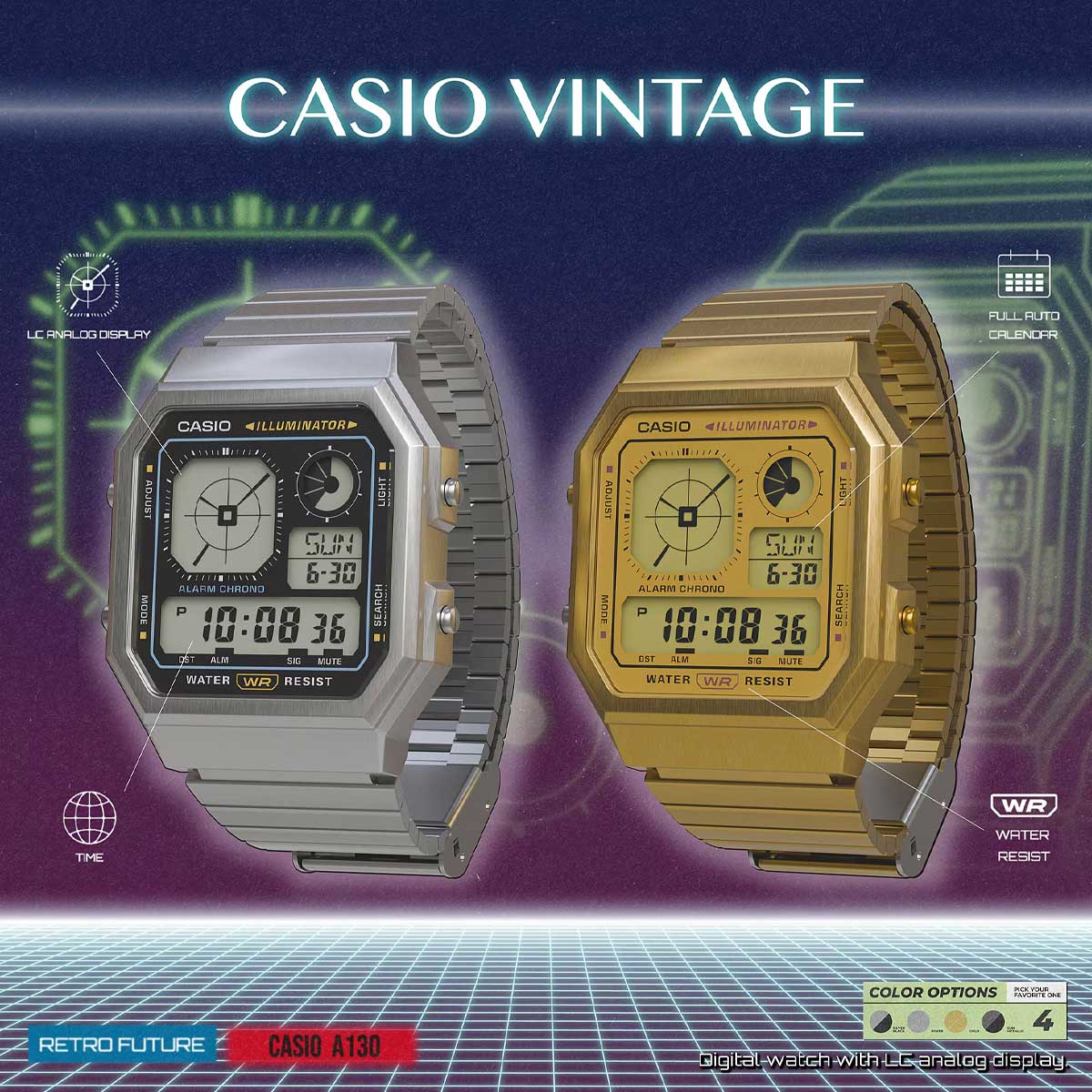 RELOJ CASIO A130WEG-9ADF