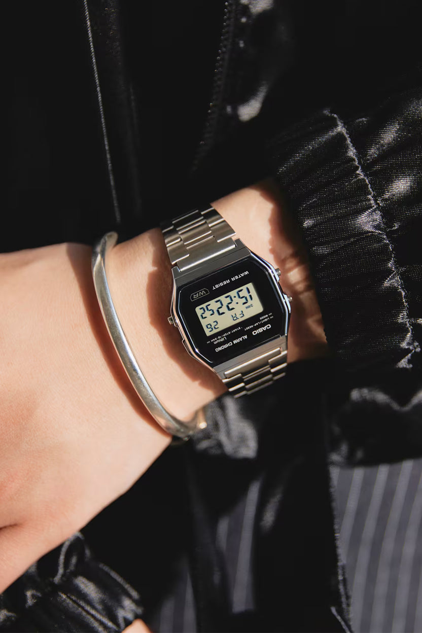 RELOJ CASIO VINTAGE A158WEA-1DF - PLATEADO