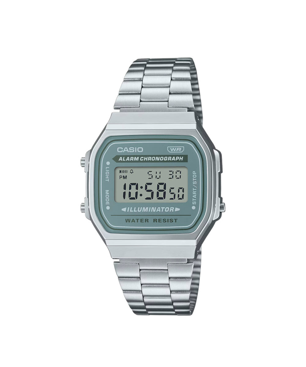 RELOJ CASIO VINTAGE A168WA-3AYDF -PLATEADO