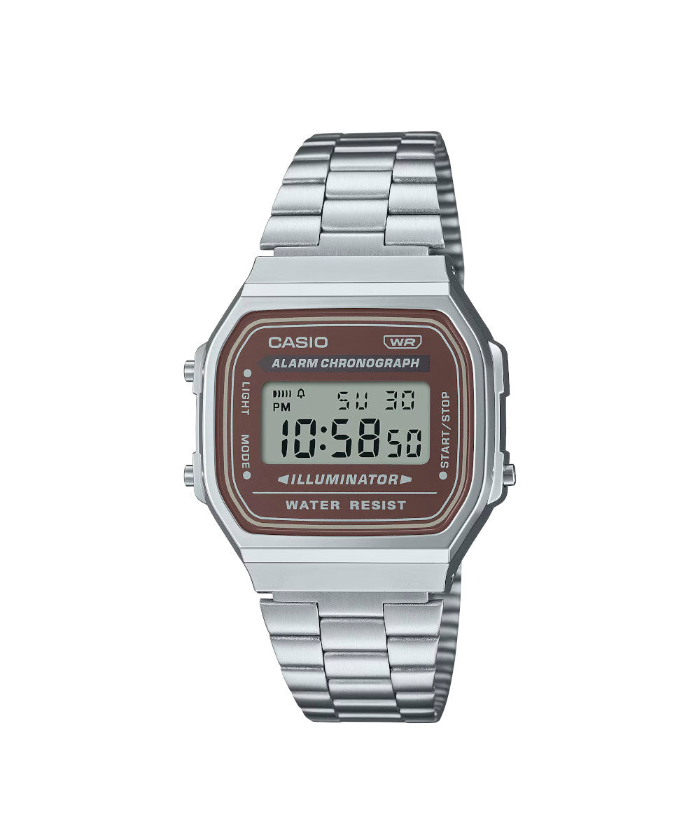 RELOJ CASIO VINTAGE A168WA-5AYDF -PLATEADO