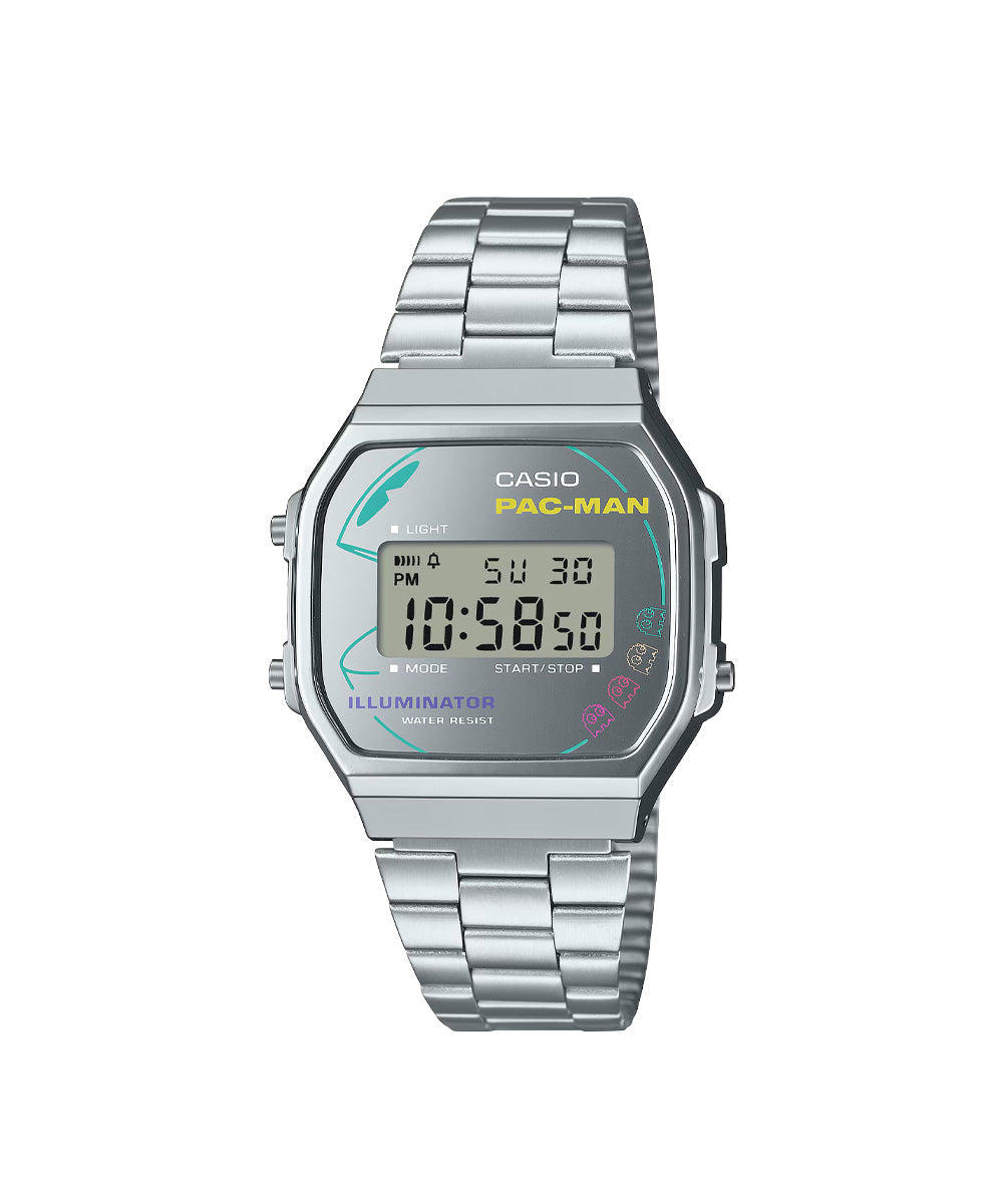 RELOJ CASIO VINTAGE A168WEPC-7ADR - PLATEADO