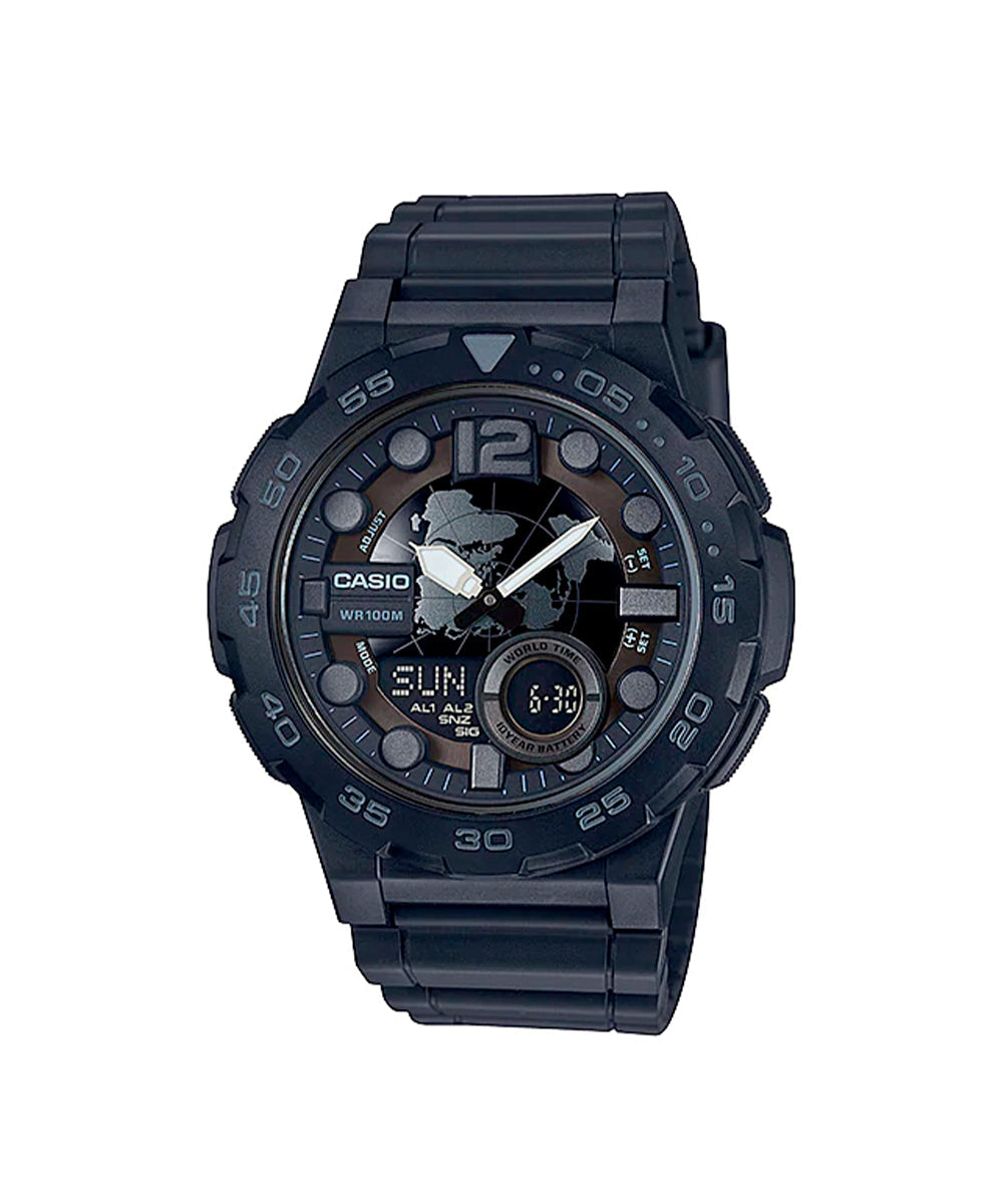 RELOJ PARA HOMBRE CASIO AEQ-100W-1BVDF -NEGRO