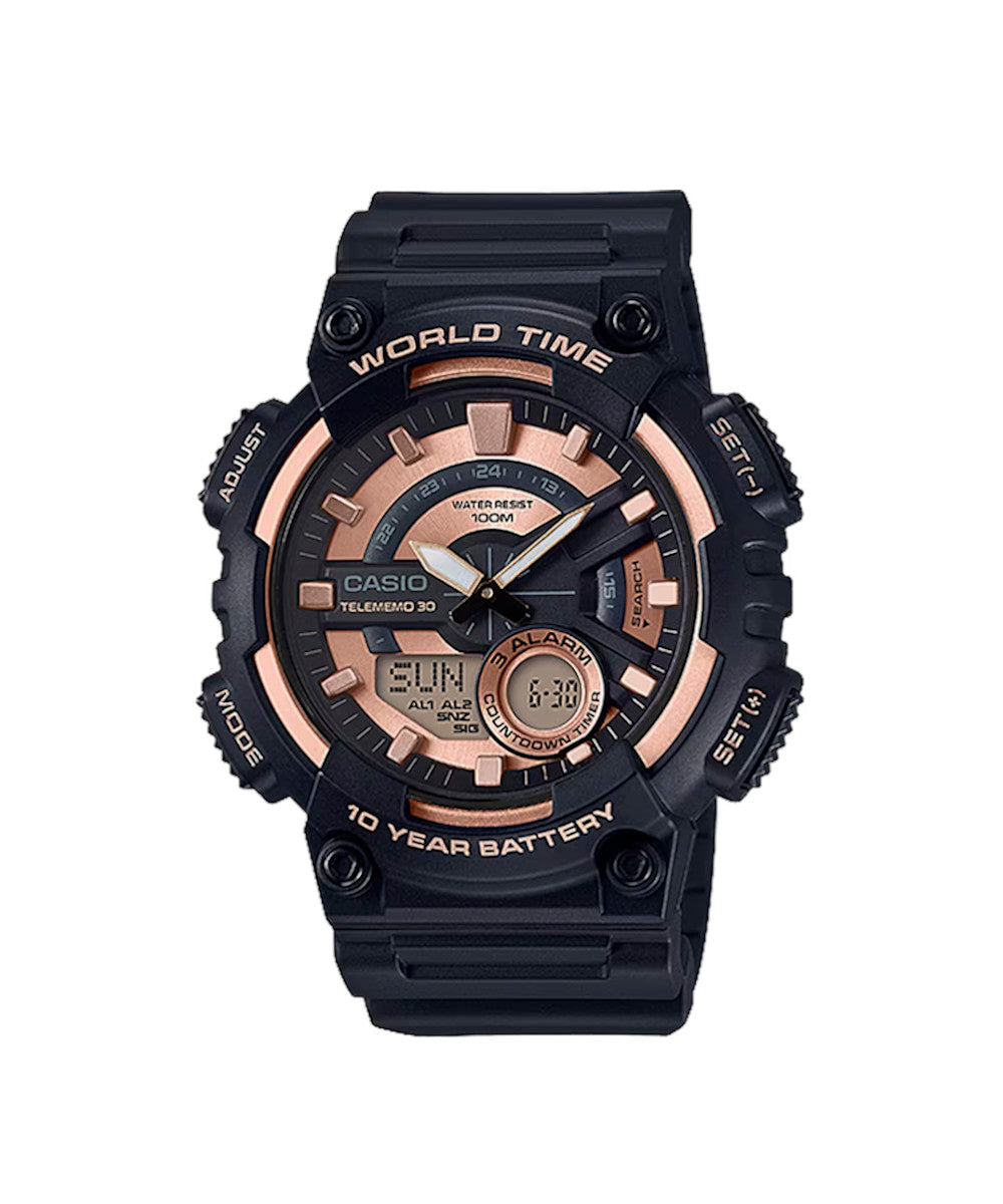 RELOJ PARA HOMBRE CASIO AEQ-110W-1A3VDF -NEGRO