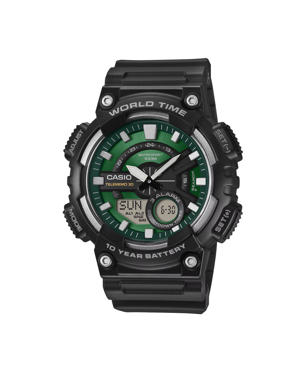 RELOJ CASIO VINTAGE AEQ-110W-3A2VDF - NEGRO
