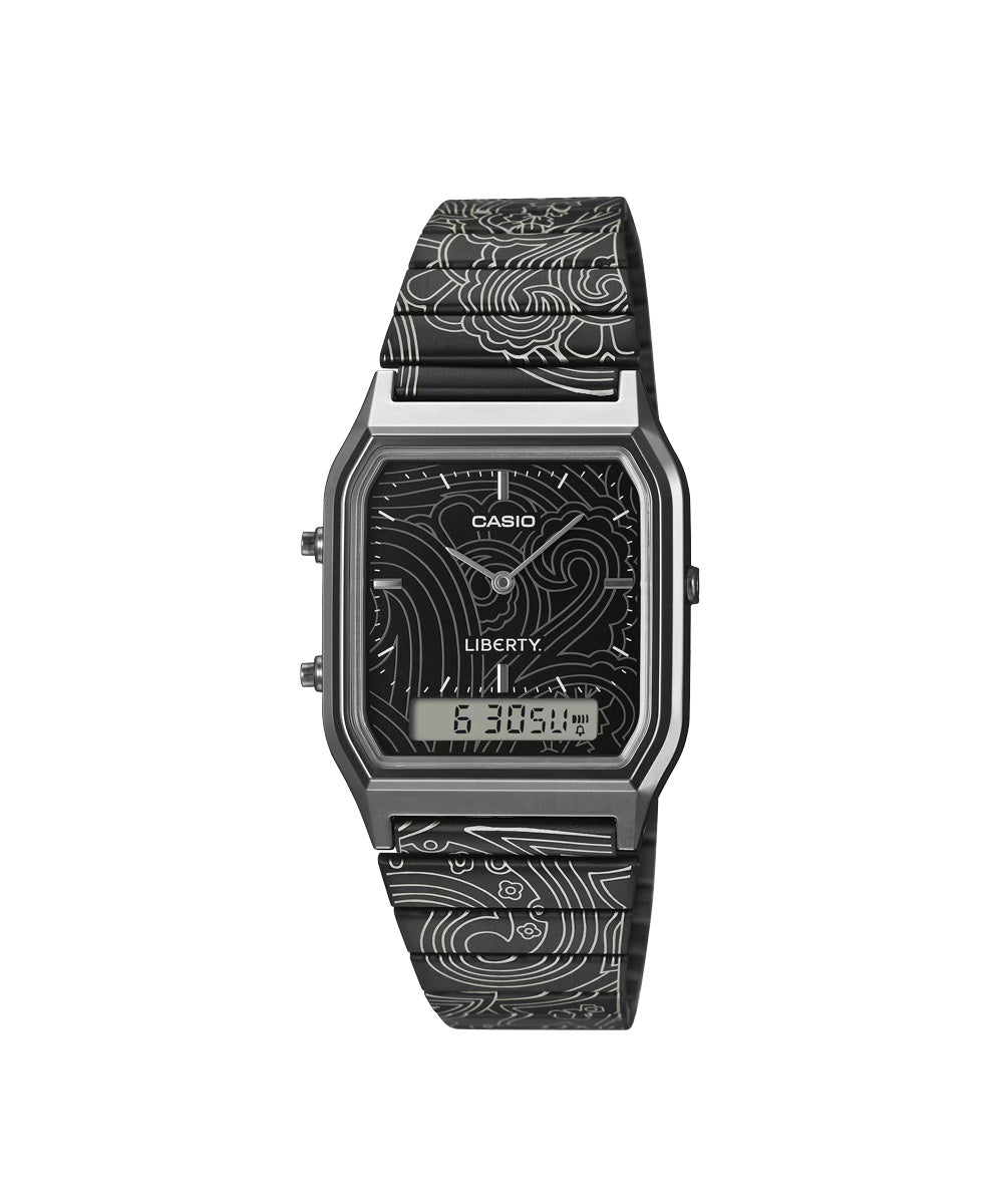 RELOJ CASIO VINTAGE AQ-230EBLT-1ADR - NEGRO
