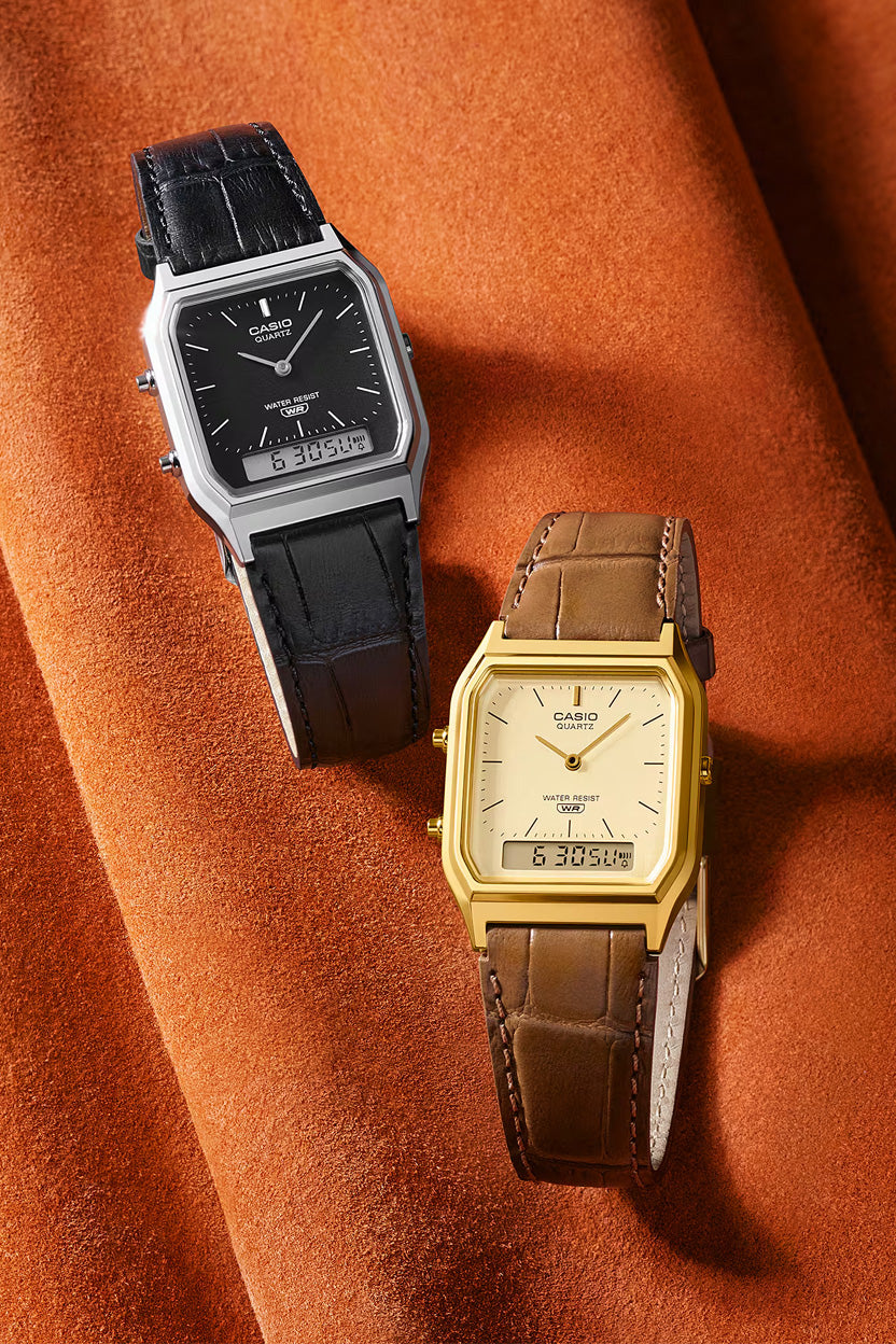 RELOJ CASIO VINTAGE AQ-230EGL-9ADF - DORADO