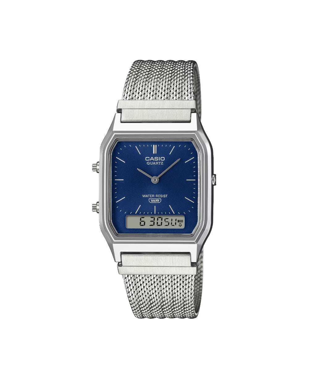 RELOJ CASIO VINTAGE AQ-230EM-2ADF - AZUL