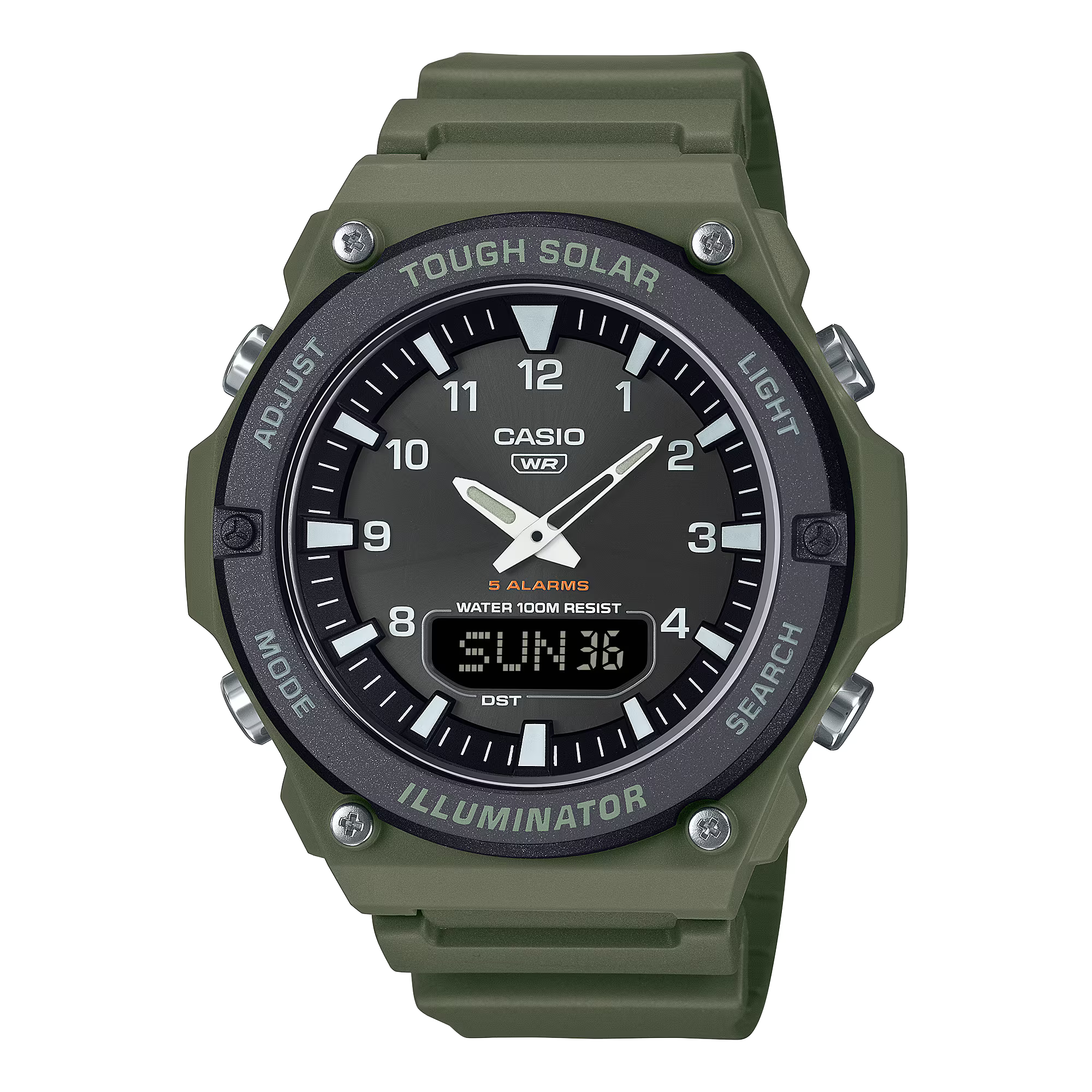 RELOJ PARA HOMBRE CASIO AQS-820W-3BVDF -VERDE