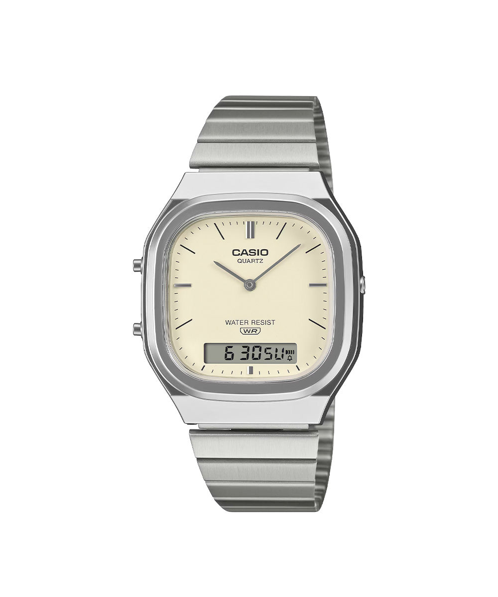 AQ-240E-7A2DF RELOJ CASIO VINTAGE - BLANCO