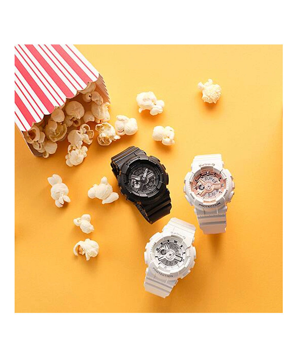 RELOJ PARA MUJER CASIO BABY-G BA-110-7A1DR -BLANCO