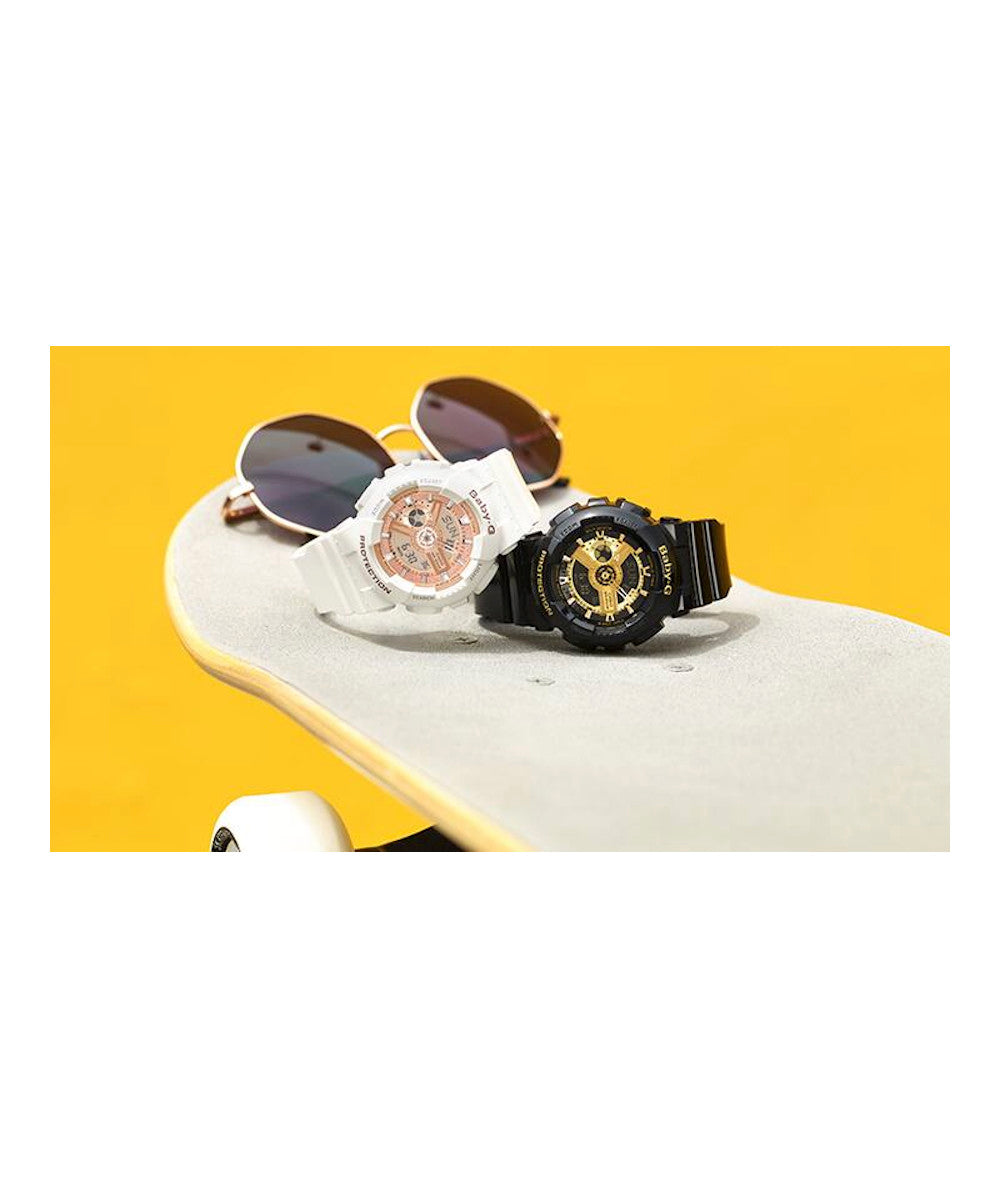 RELOJ PARA MUJER CASIO BABY-G BA-110-7A1DR -BLANCO