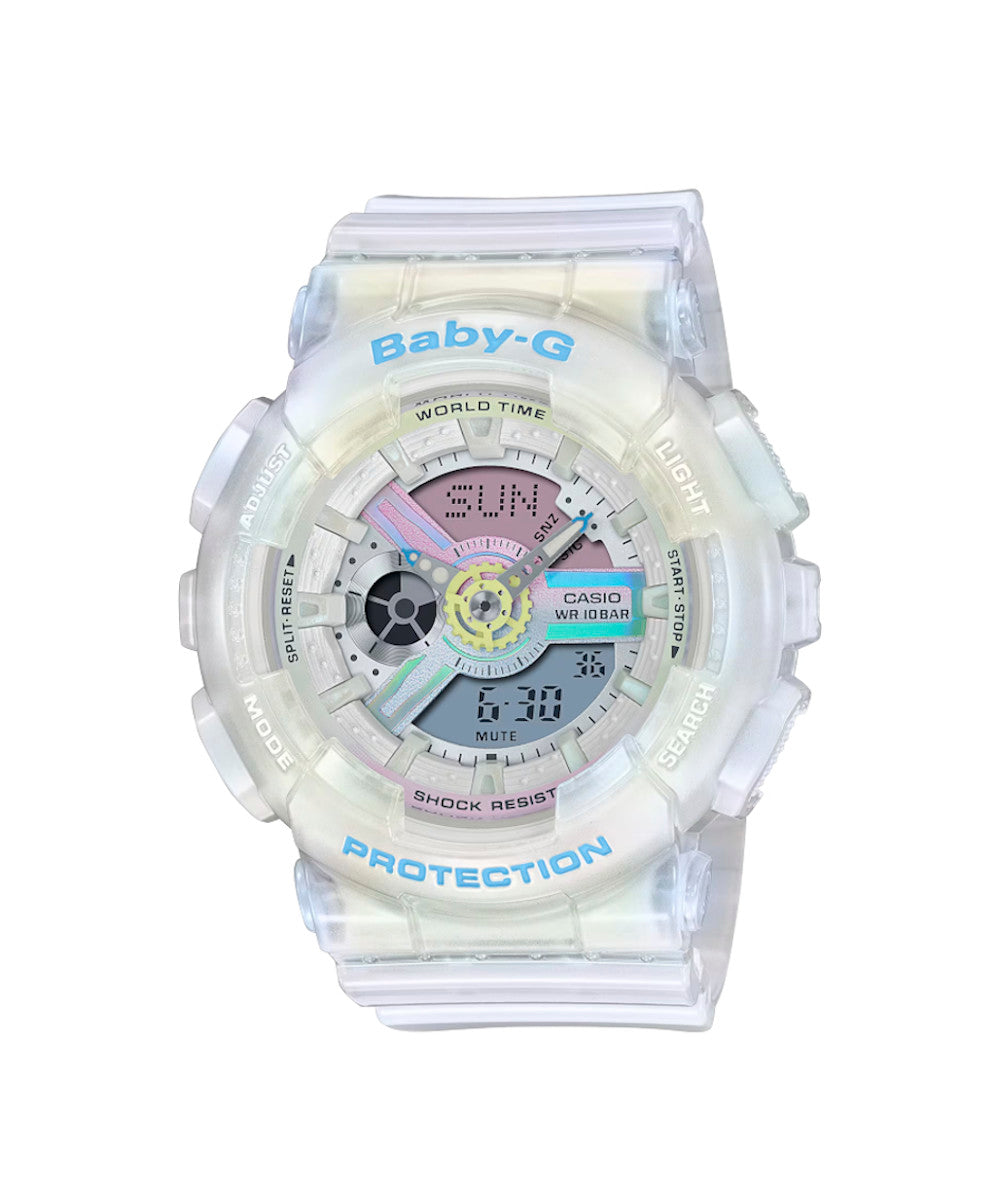 RELOJ PARA MUJER CASIO BABY-G BA-110PL-7A2DR -BLANCO