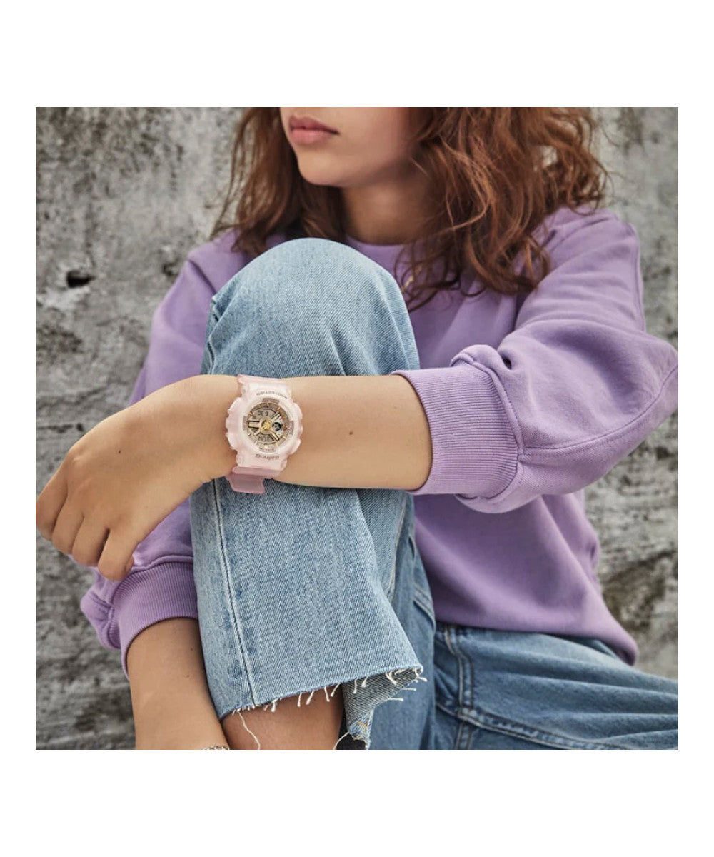 RELOJ PARA MUJER CASIO BABY-G BA-110SC-4ADR -ROSADO