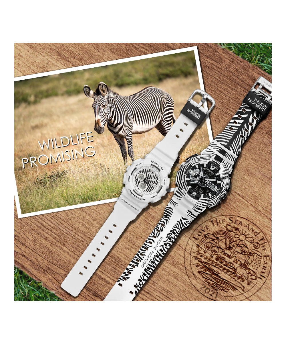 RELOJ PARA MUJER CASIO BABY-G BA-120WLP-7ADR -BLANCO