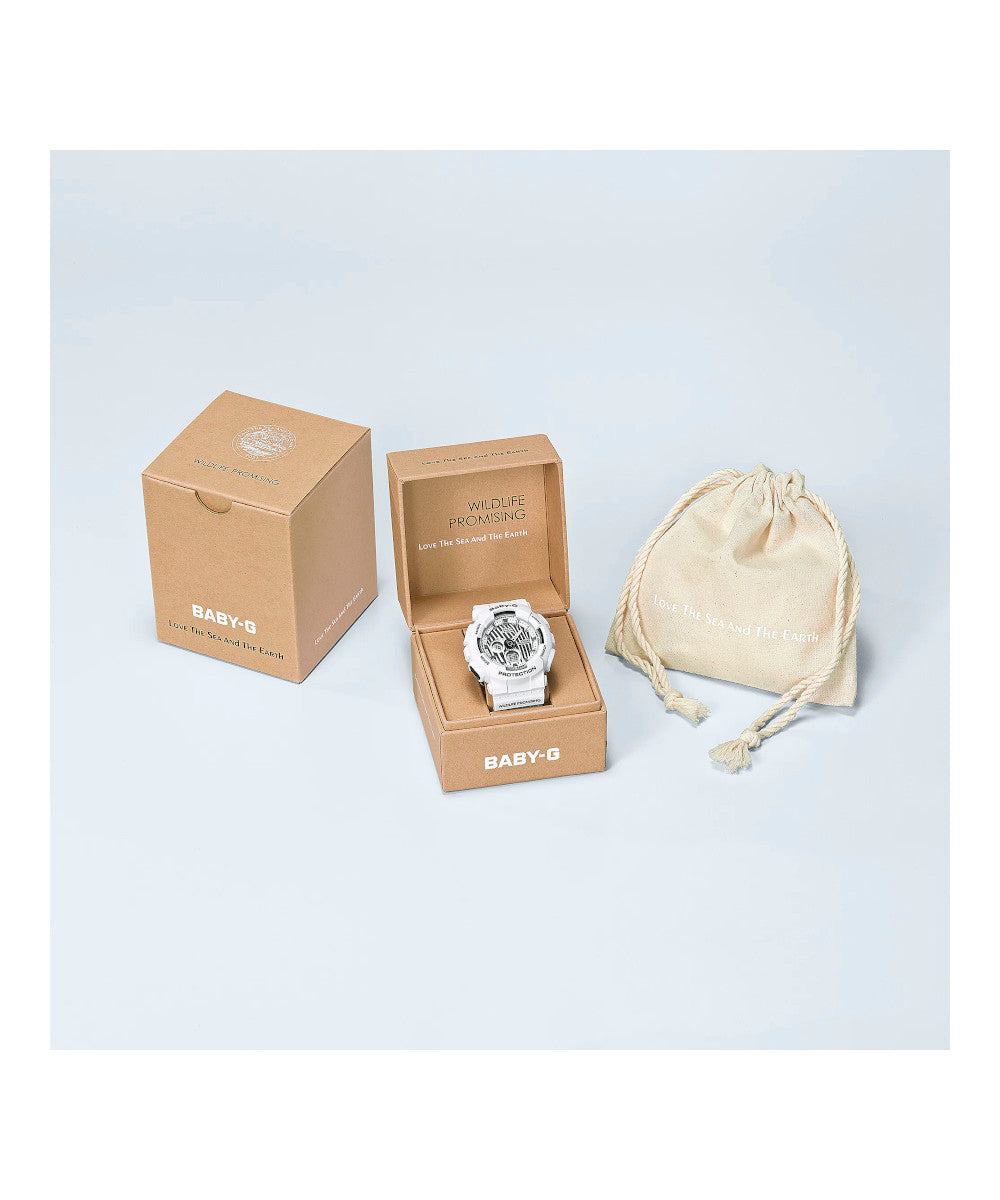 RELOJ PARA MUJER CASIO BABY-G BA-120WLP-7ADR -BLANCO