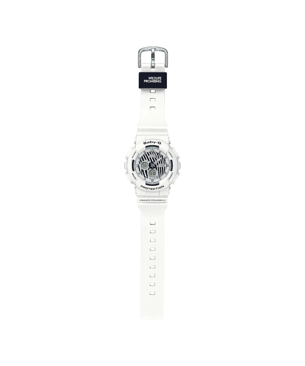 RELOJ PARA MUJER CASIO BABY-G BA-120WLP-7ADR -BLANCO