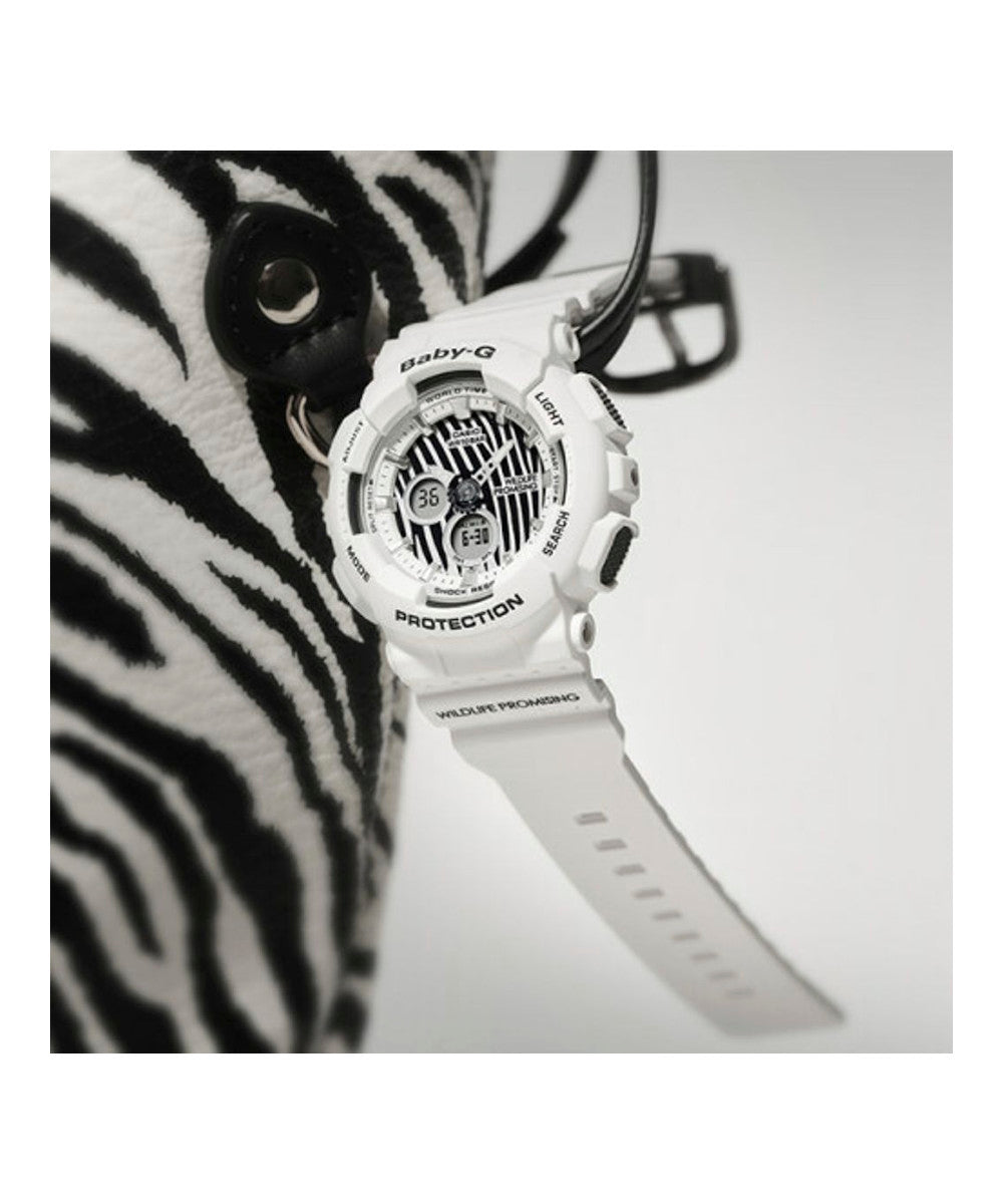 RELOJ PARA MUJER CASIO BABY-G BA-120WLP-7ADR -BLANCO