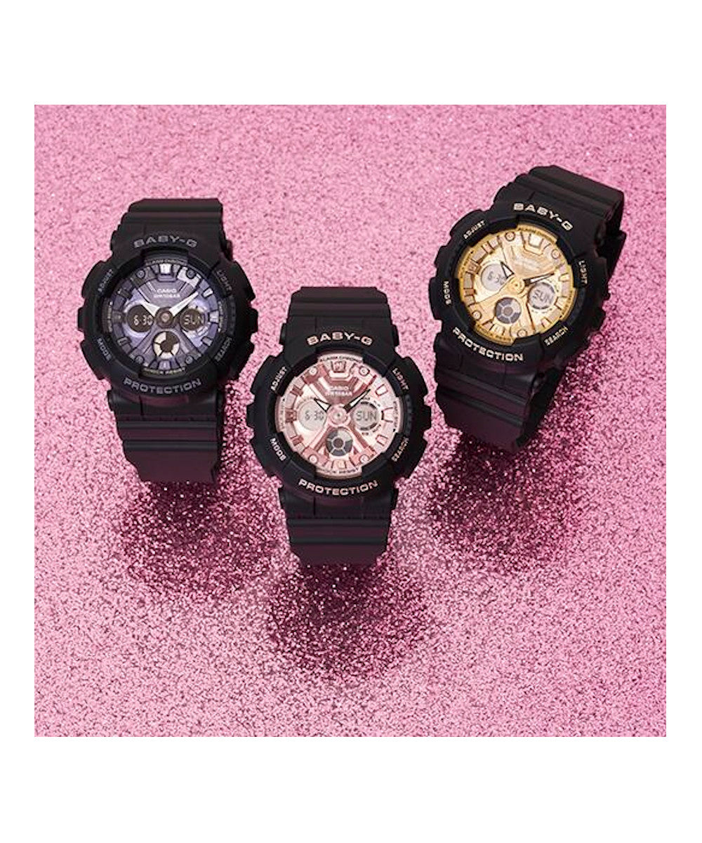 RELOJ PARA MUJER CASIO BABY-G BA-130-1A4DR -NEGRO