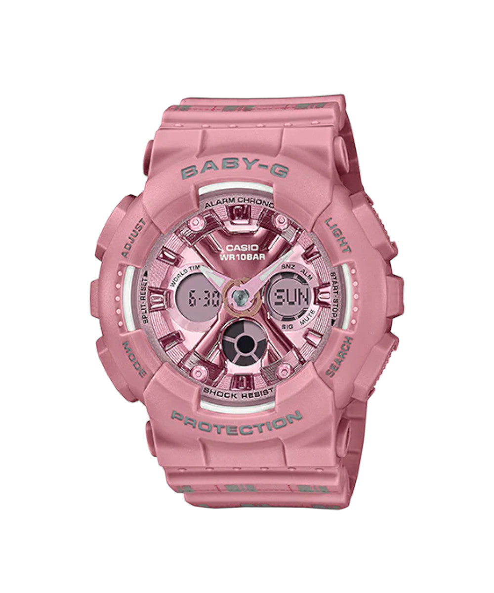 RELOJ PARA MUJER CASIO BABY-G BA-130SP-4ADR -ROSADO