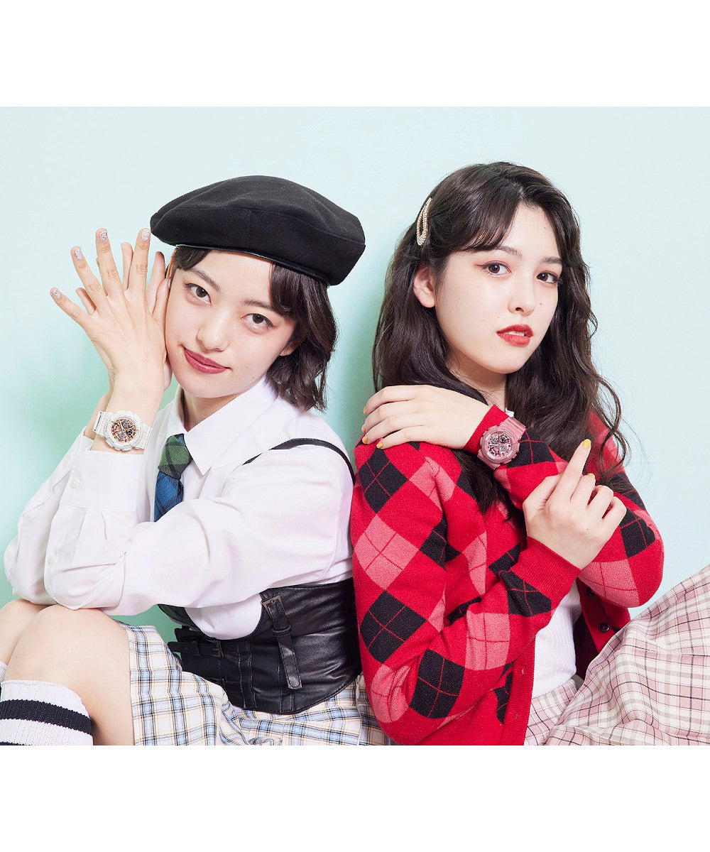 RELOJ PARA MUJER CASIO BABY-G BA-130SP-7ADR -BLANCO