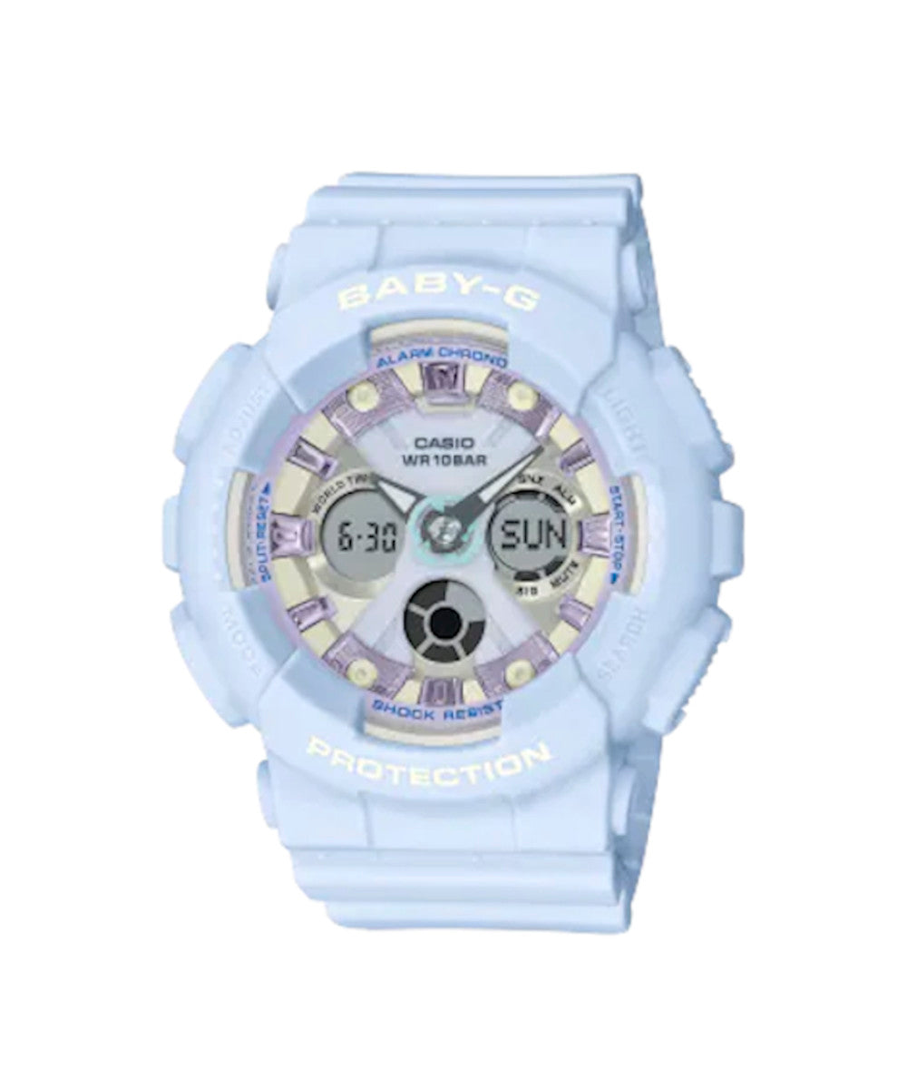 RELOJ PARA MUJER CASIO BABY-G BA-130WP-2ADR -AZUL