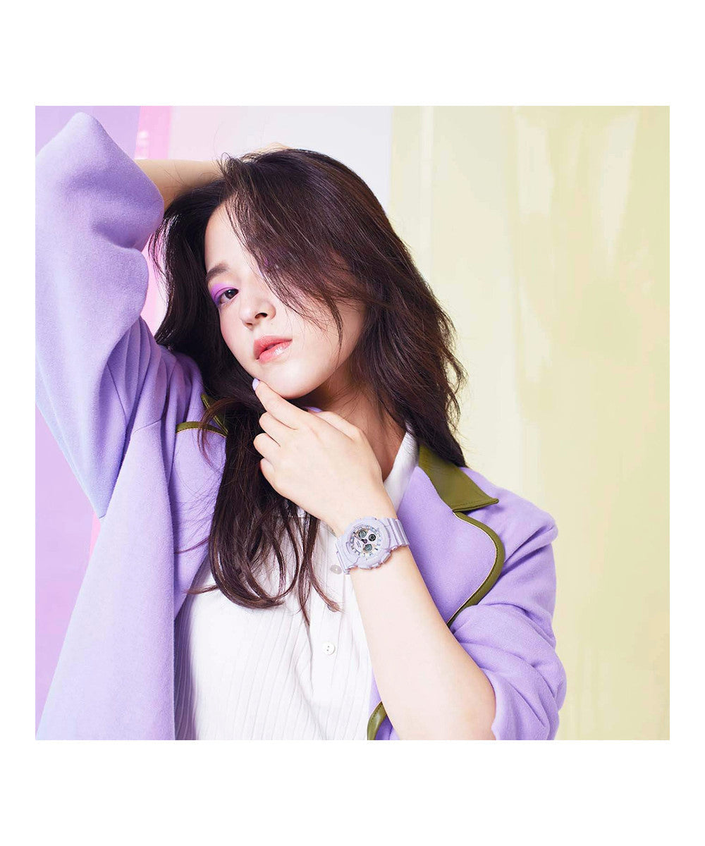 RELOJ PARA MUJER CASIO BABY-G BA-130WP-6ADR -MORADO